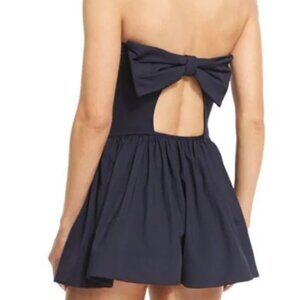 Kate Spade New York Georgica Beach Black Flared Swimdress, Medium